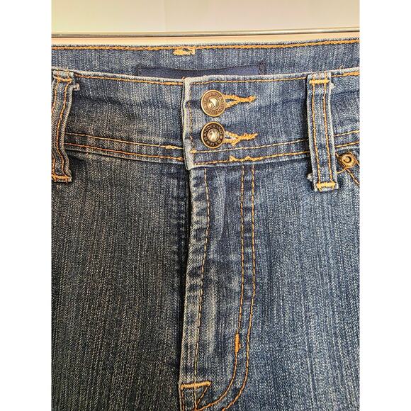 Bandolinoblu Cropped Jeans Women's Size 8 Wide Leg Cotton Blend Stylish Classic - Picture 2 of 6